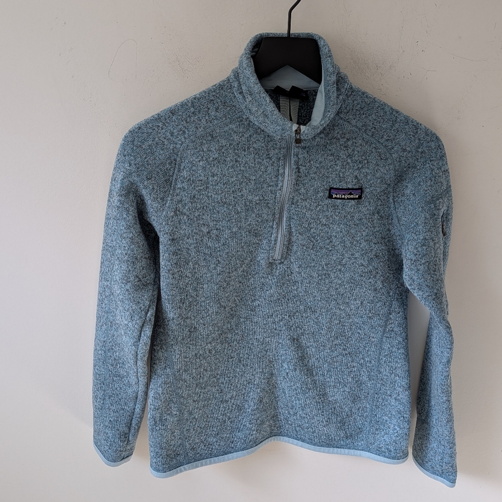 Patagonia Women's Better Sweater 1/4 Zip Pullover Granola Girl Hiking Outdoor Sm